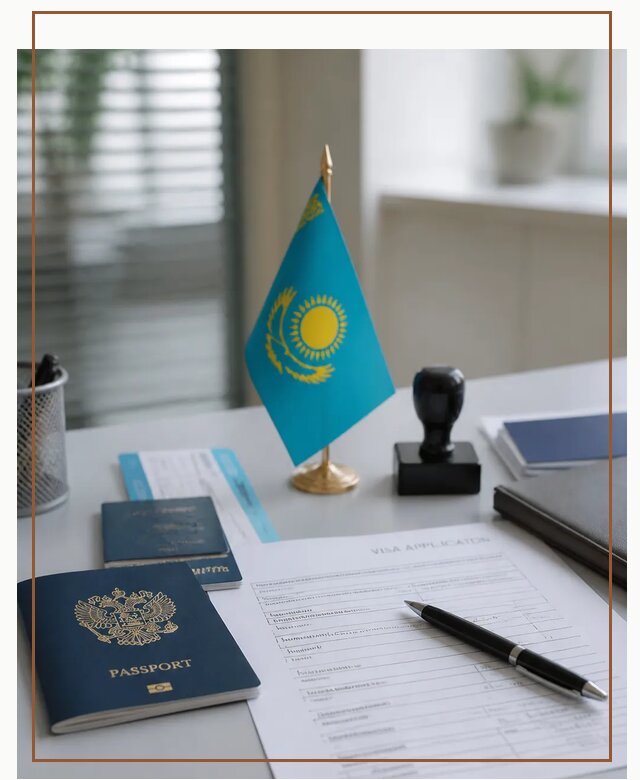Оформление визы в Казахстан для поездки и работы в Арсеньеве